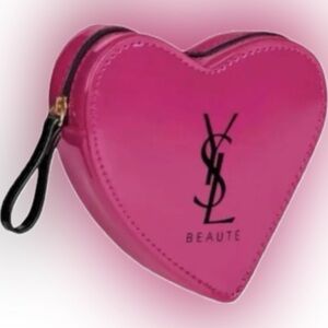 Yves Saint Laurent raspberry purple pink heart Bag